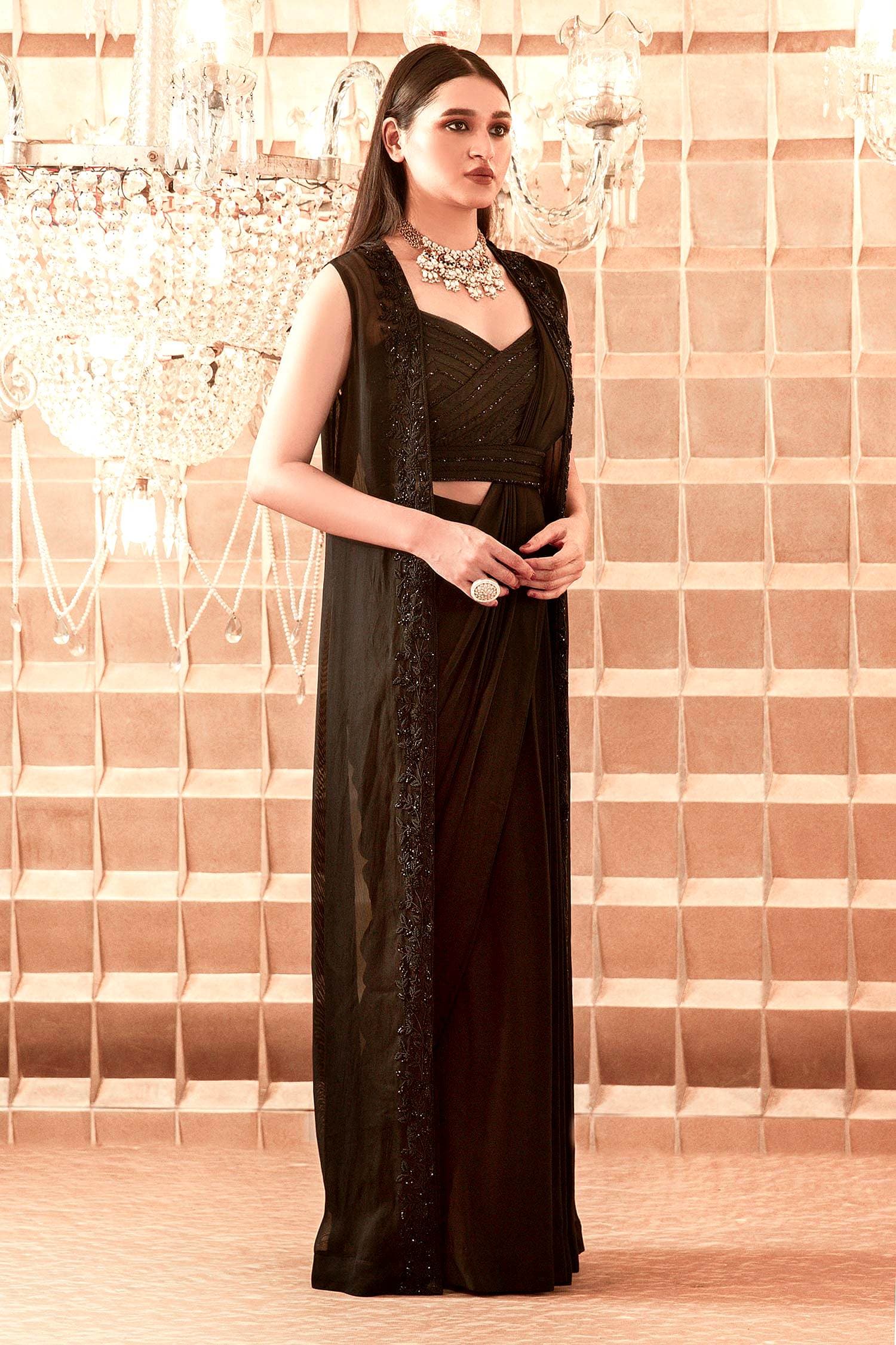 Vasundhara Georgette Saree main image 1