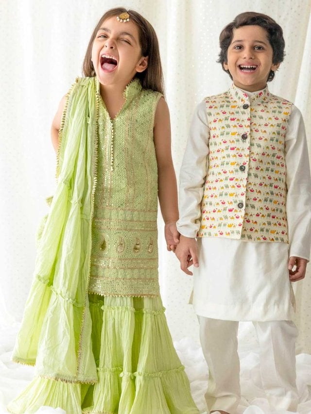 Kids designer wear collection for boys and girls | Aza Fashions