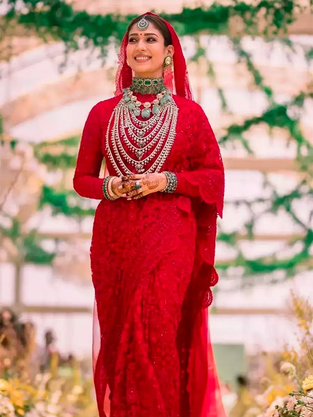 Elegant Collection of Nayanthara-Inspired Wedding Saree Looks