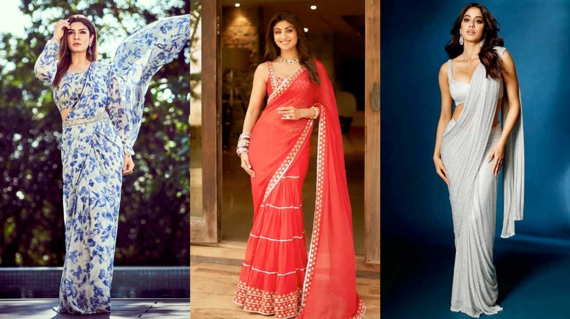 Ready to wear designer party saree