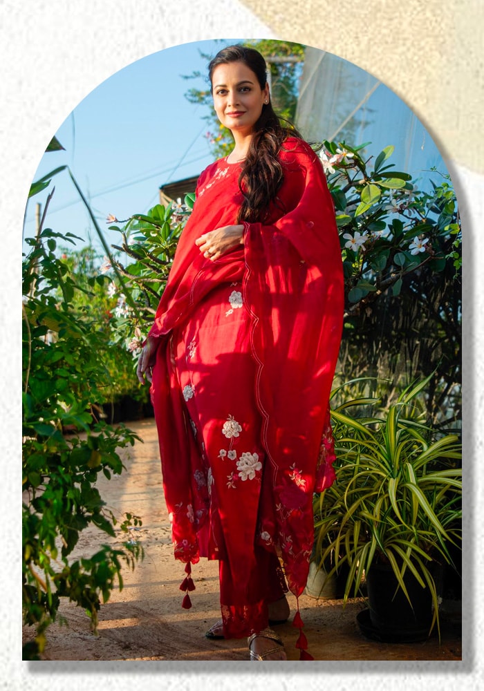 Dia Mirza Muslin Cotton Kurta Set