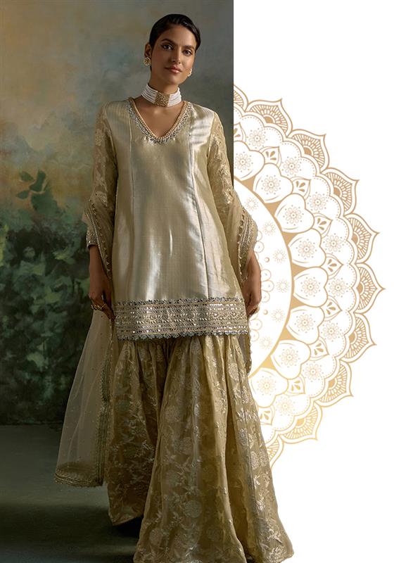 kurta sharara set for Lohri