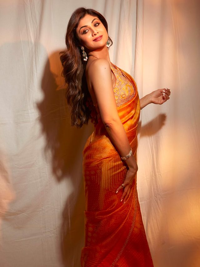 Shilpa Shetty- Celeb Style Party Wear Saree