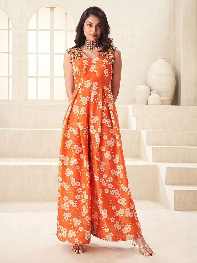 Orange Colored Outfits Poster Image