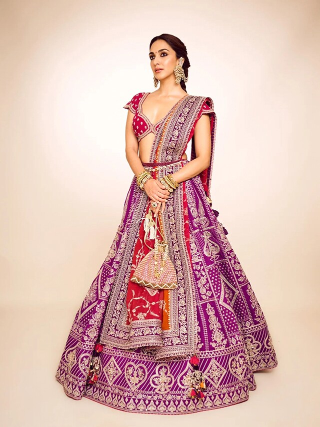 Celebrity-Inspired Multi-Colored Lehengas