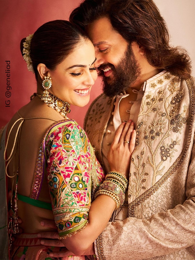 Genelia and Riteish Deshmukh Festive Looks Web Story Poster Image