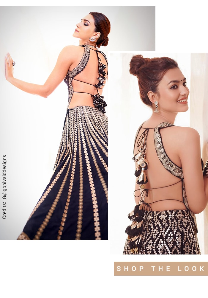 Kriti Sanon's triple dori back