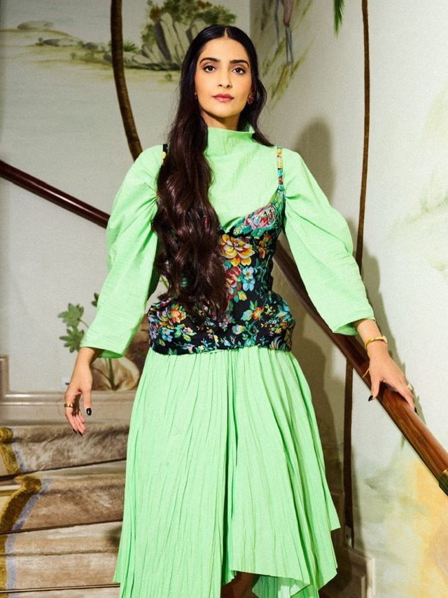 Sonam Kapoor in green dress