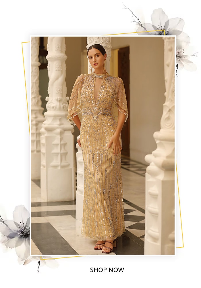 golden gown for Christmas