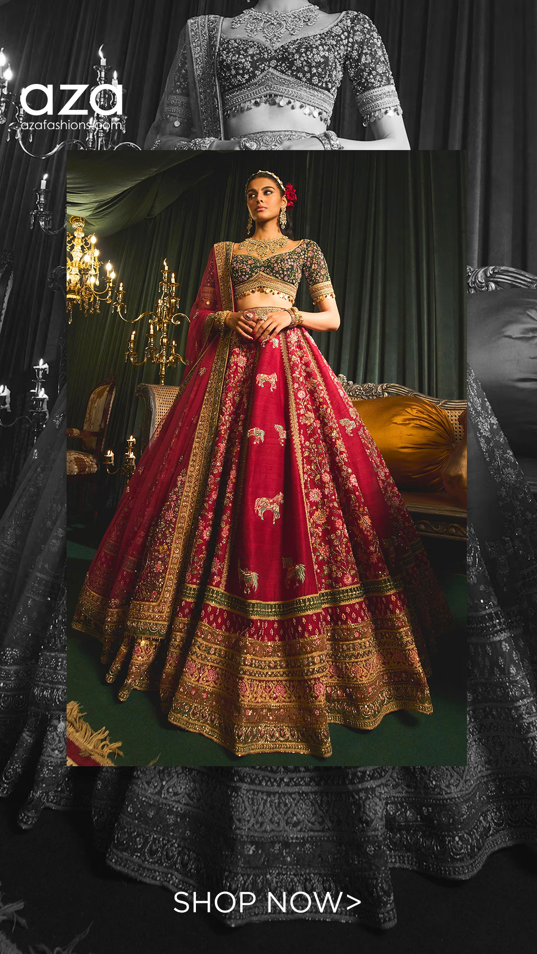 green and red bridal dress HT 360 Collective - Boho Maxi Dress main image 1