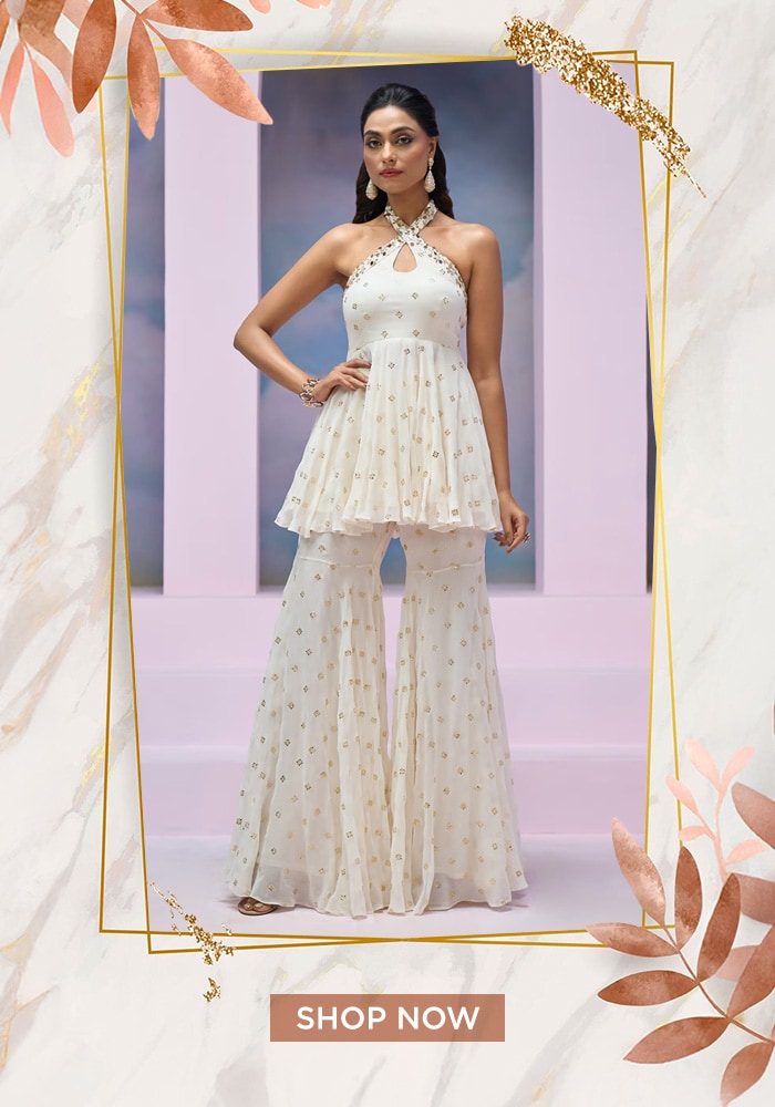 Peplum Kurta Gharara