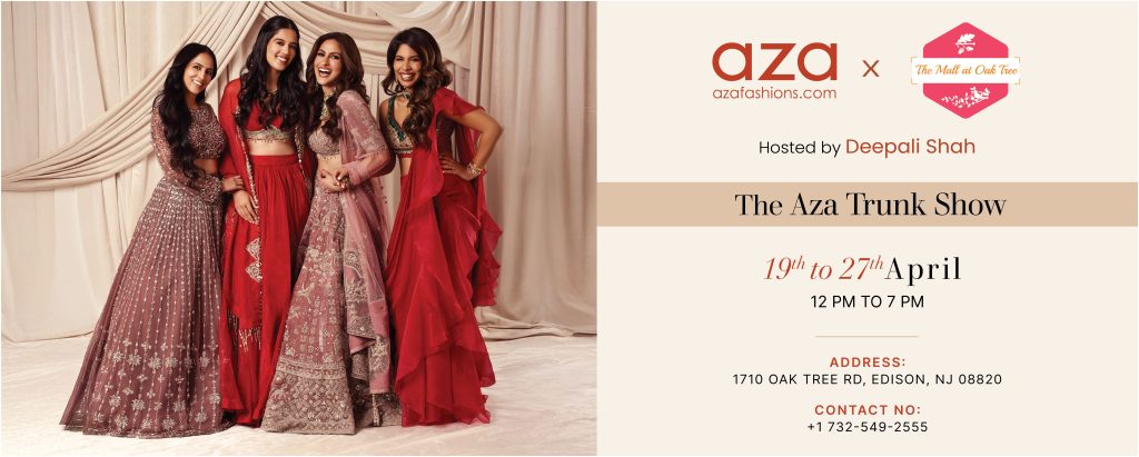 Aza Trunk show happening in new jersey