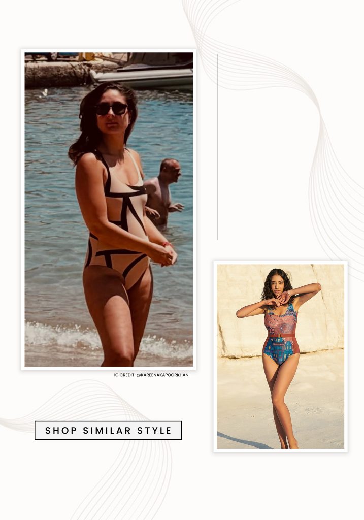 Kareena Kapoor Khan in nude and black monokini