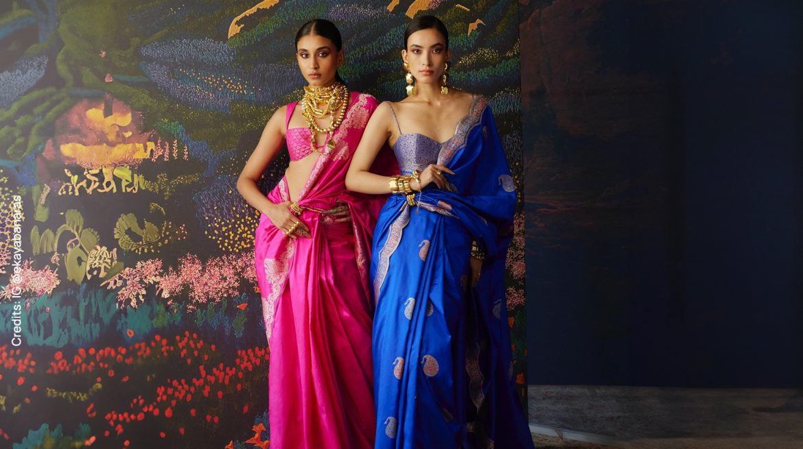 Zari sarees from Ekaya Banaras