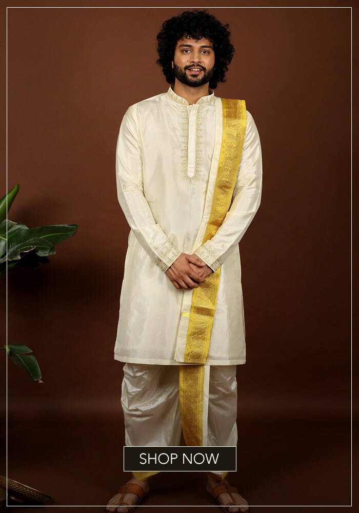 onam dhoti kurta