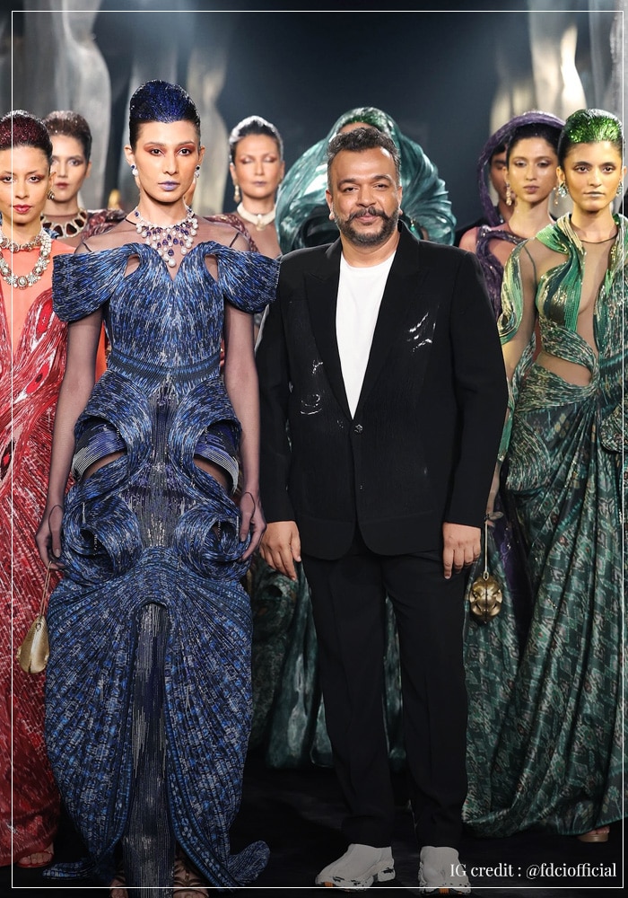 Amit Aggarwal with his models