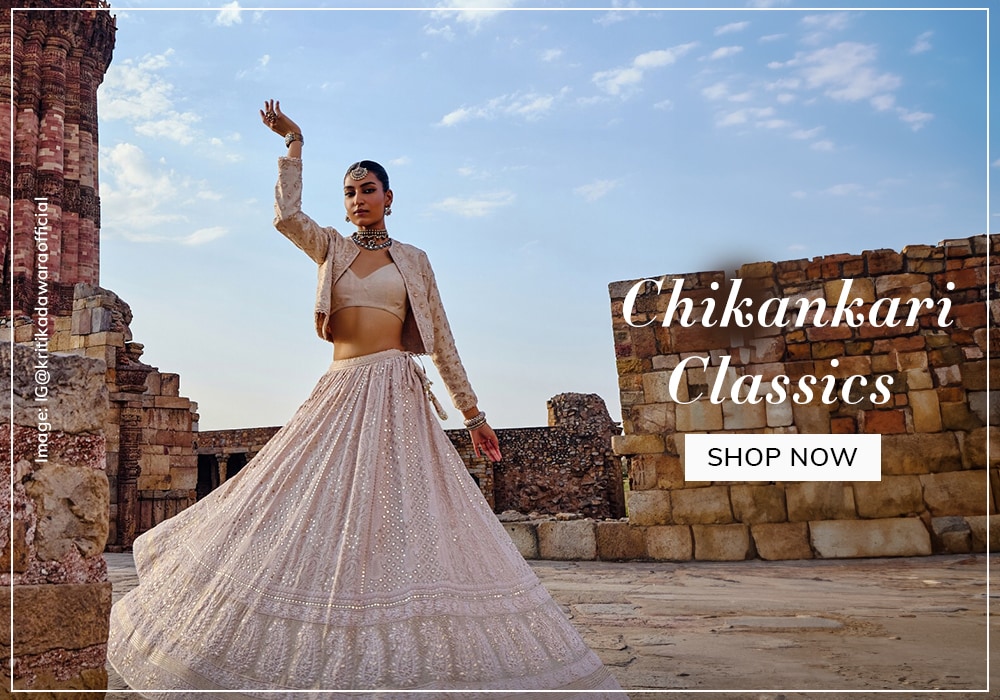 Chikankari lehenga