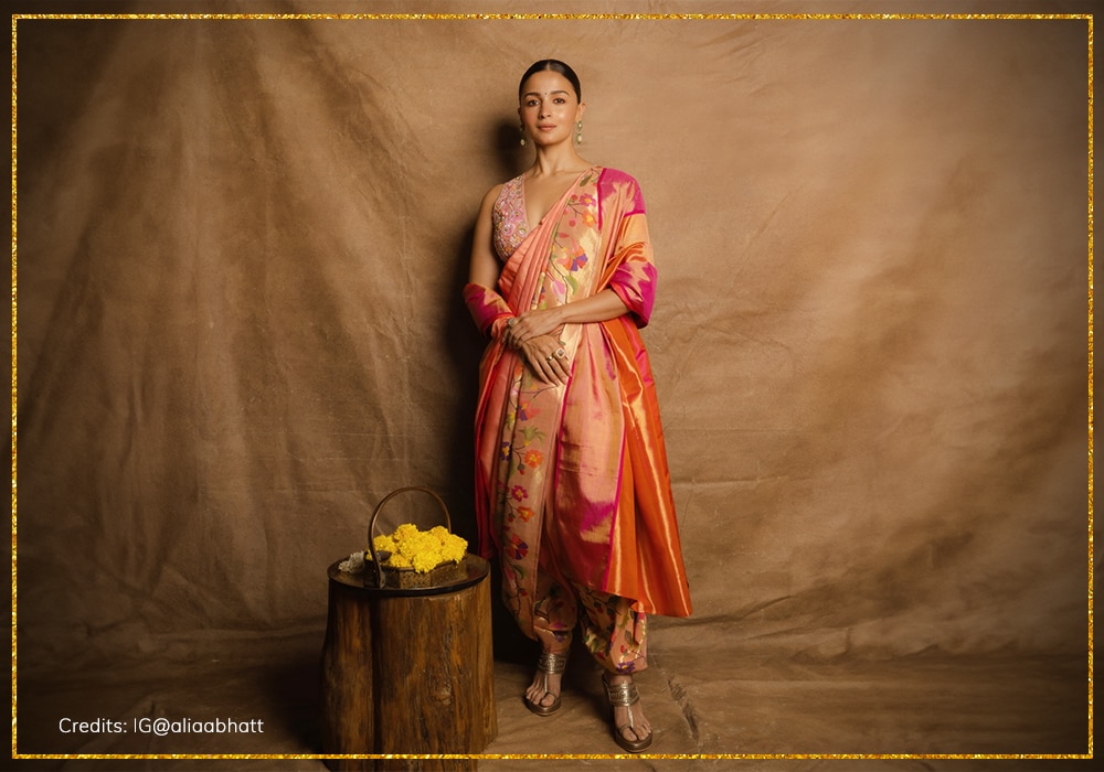 Nauvari saree for ganesh Chaturthi