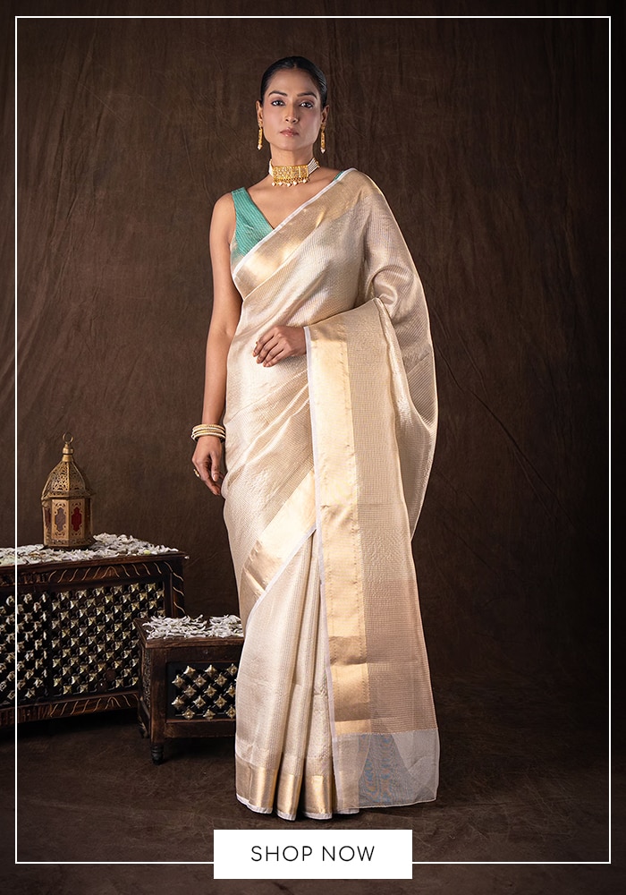 Kasavu saree for onam