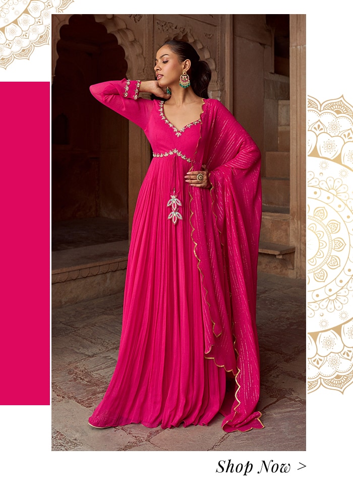 Fuchsia Anarkali
