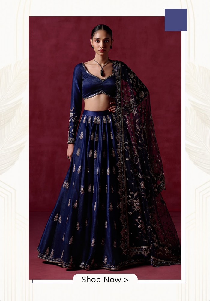 Blue lehenga