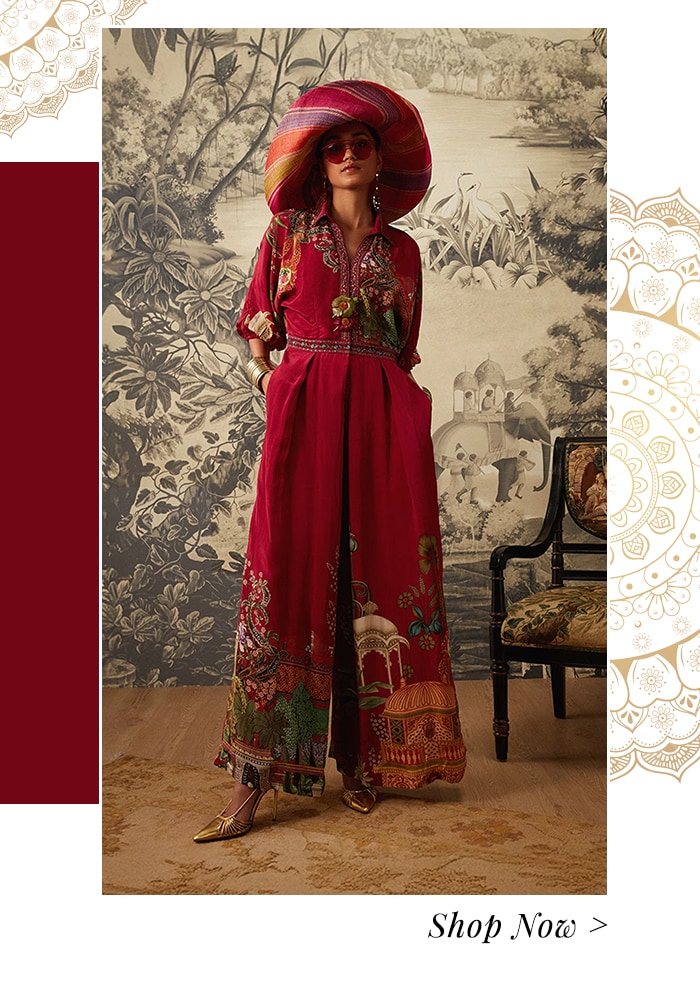 Mughal printed jumpsuits