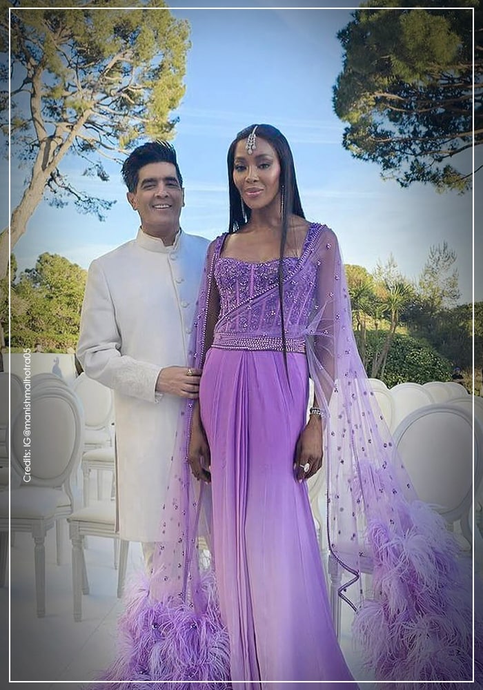 Manish Malhotra with Naomi Campbell