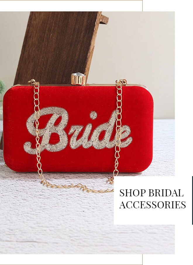 Red bridal clutch