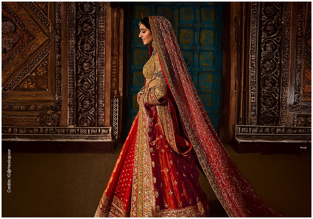 Radhika Merchant wearing Manish Malhotra bridal couture