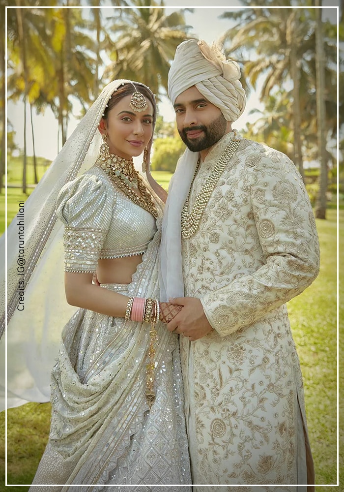 Rakul Preet and Rahul Bhagnani on their wedding day