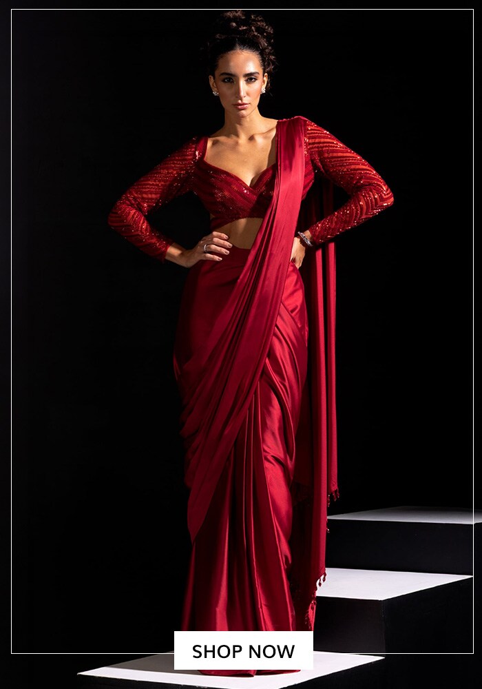 Luxury on a Budget: Designer Satin Sarees Under 50K 2 Luxury on a Budget: Designer Satin Sarees Under 50K