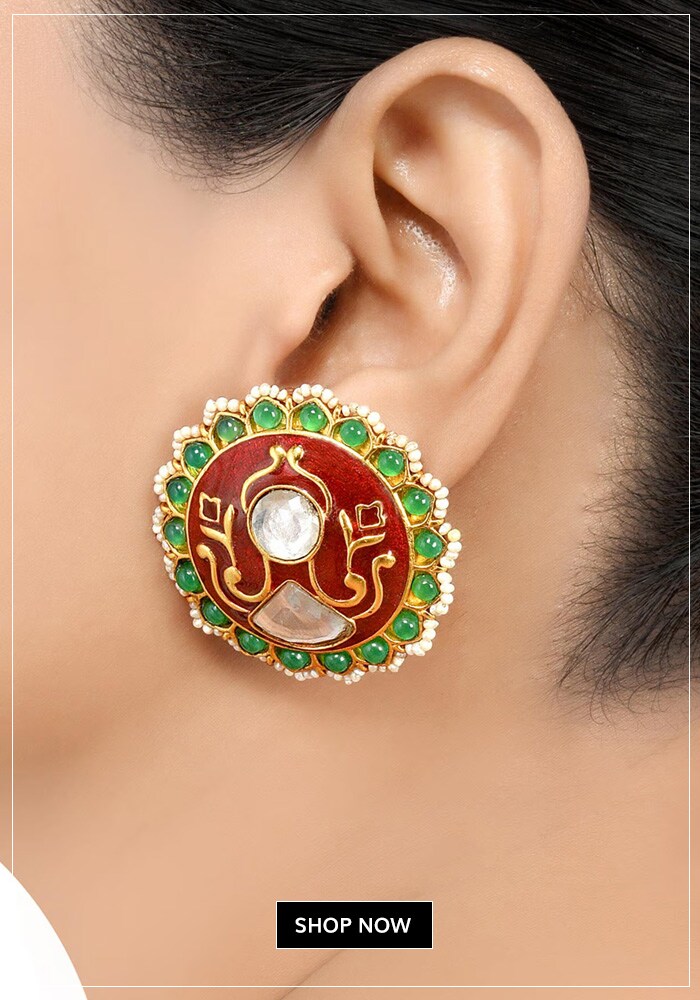 This Wedding Season, Swap Danglers for Stunning Studs Under 5K! 12 Handcrafted studs