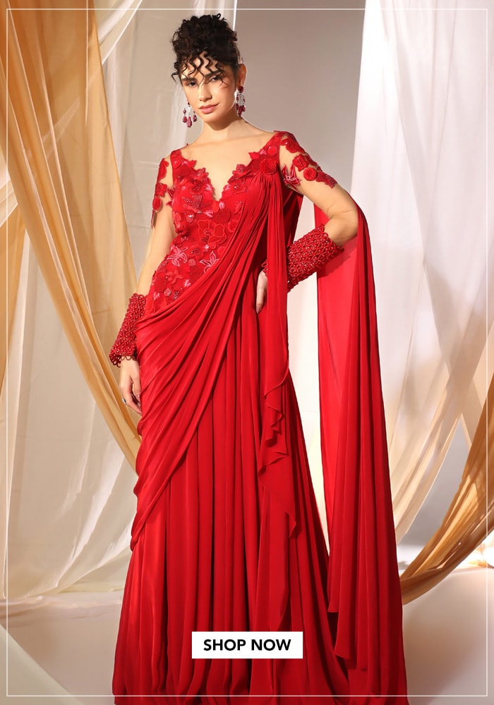 Red Gown for Bride