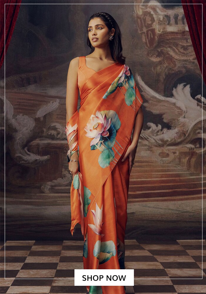 Luxury on a Budget: Designer Satin Sarees Under 50K 5 Luxury on a Budget: Designer Satin Sarees Under 50K