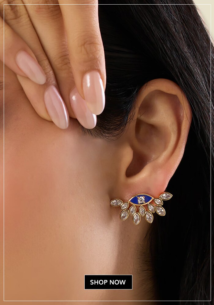 This Wedding Season, Swap Danglers for Stunning Studs Under 5K! 7 Aura eye studs