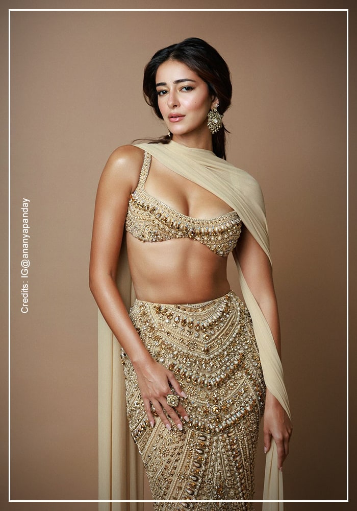 Ananya Panday in Manish Malhotra lehenga skirt