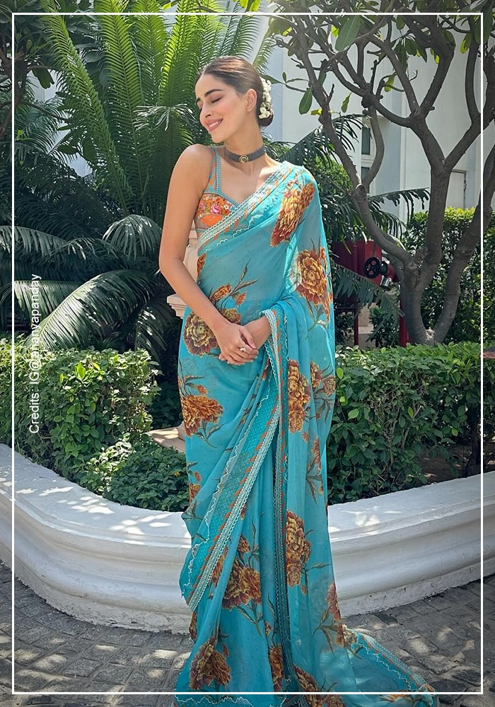 Ananya Panday in Torani saree
