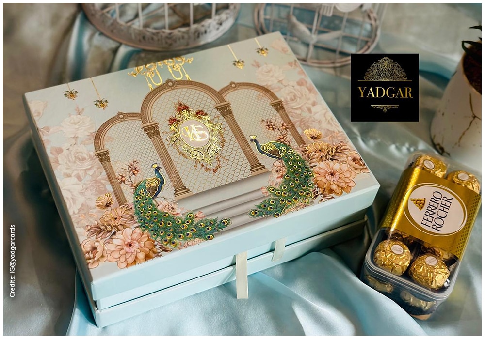 For the Love of Maximalism: Your Masterplan to Designing A Big, Bold and Extravagant Wedding 11 Boxed wedding invitations