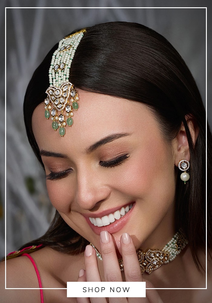 For the Love of Maximalism: Your Masterplan to Designing A Big, Bold and Extravagant Wedding 9 Maang tikka