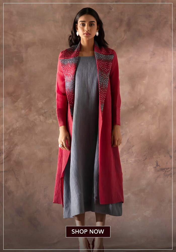 Midi dress with jacket