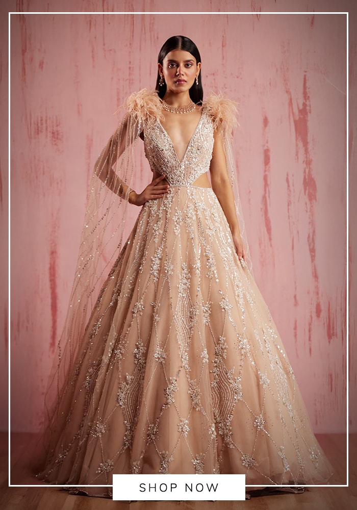 For the Love of Maximalism: Your Masterplan to Designing A Big, Bold and Extravagant Wedding 4 Embroidered gown