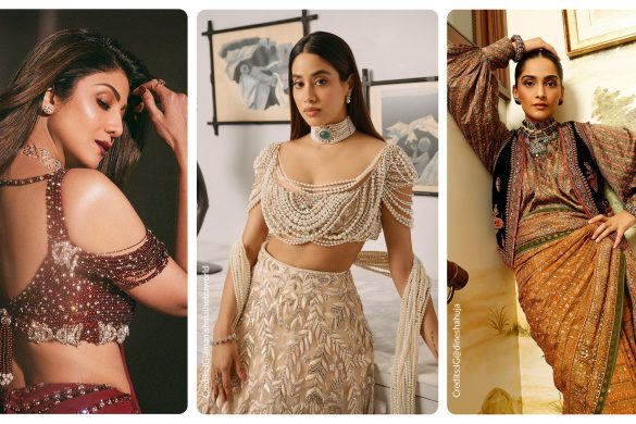 Shilpa shetty, jahnvi kapoor and sonam kapoor wearing trending blouse sleeve
