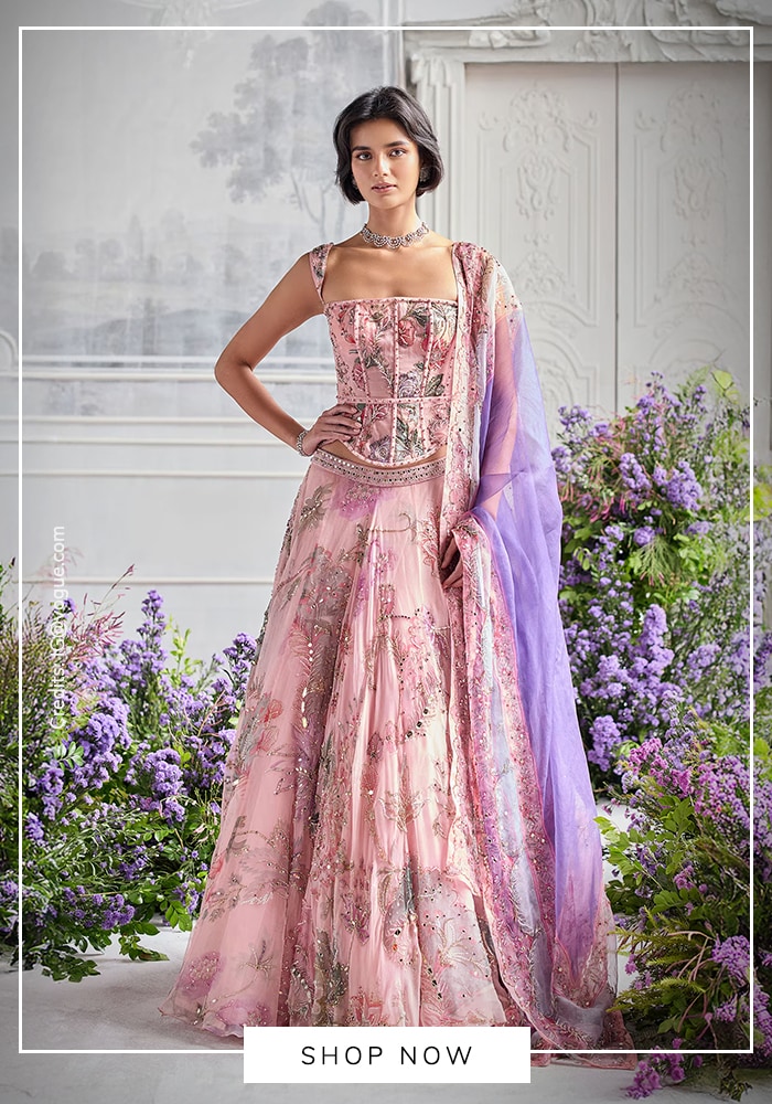 Flattering Corset Lehenga