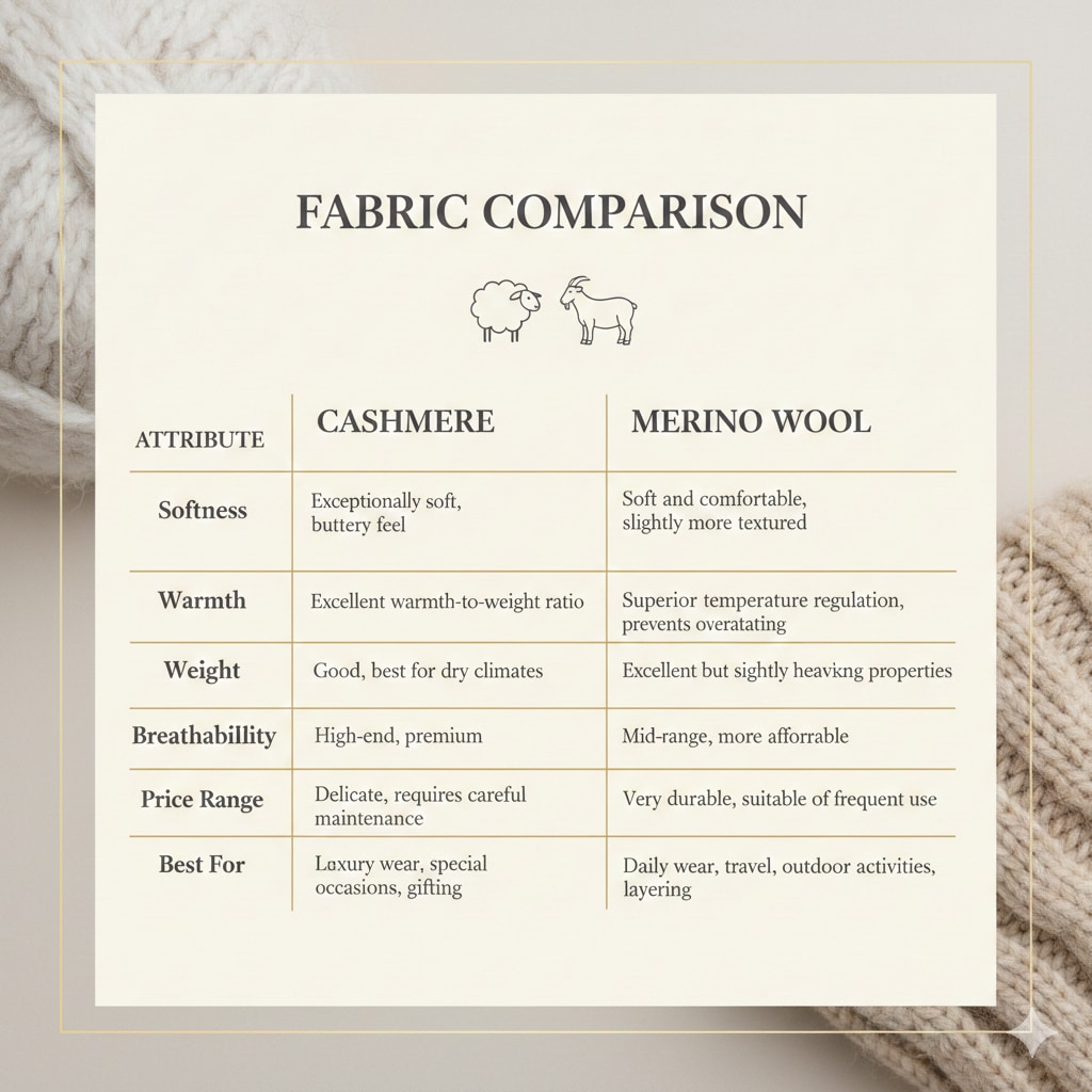 Cashmere vs Merino