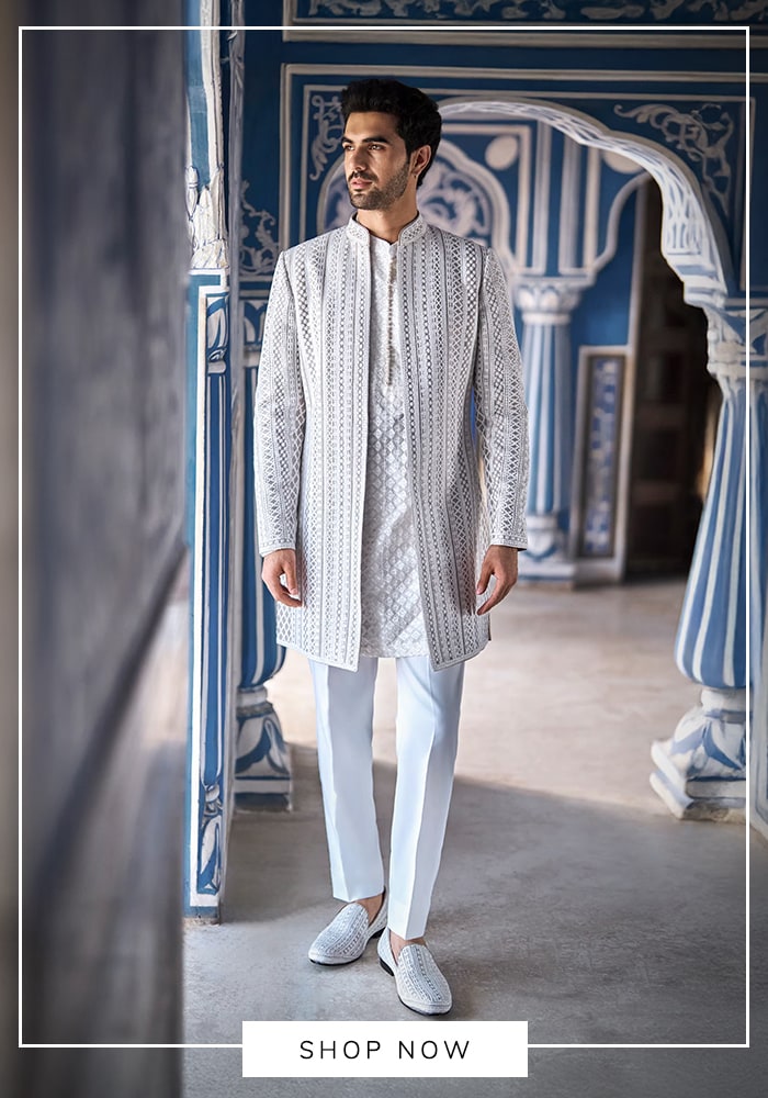 Seaside Splendor: How The Breakers, Palm Beach Sets the Stage for Dreamy Indian Weddings 6 Grey kurta sets