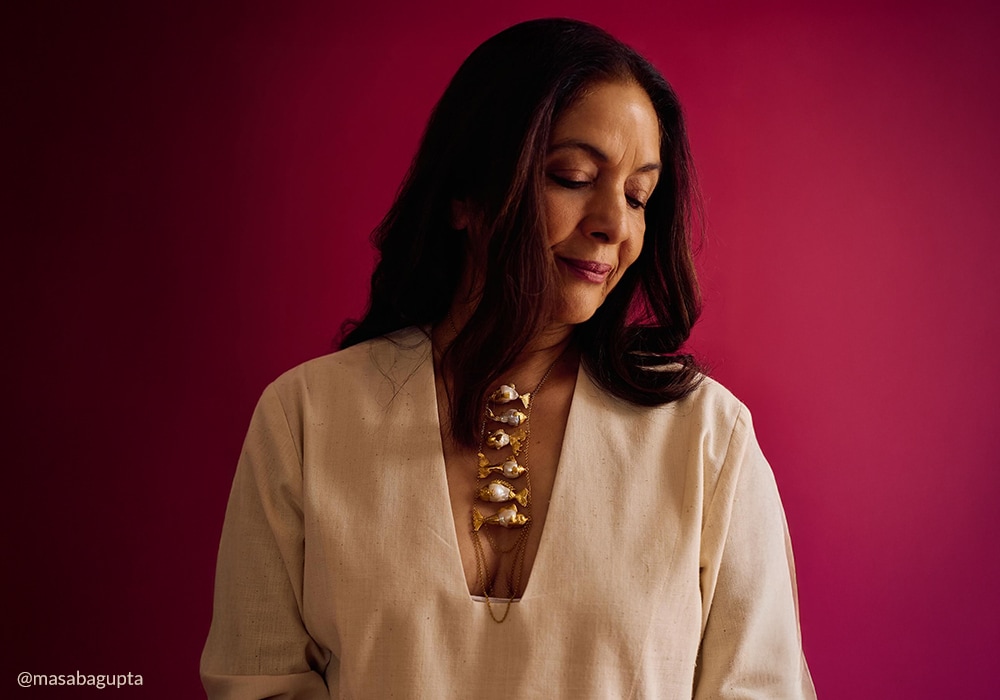 Neena Gupta wearing Amrapali jewellery