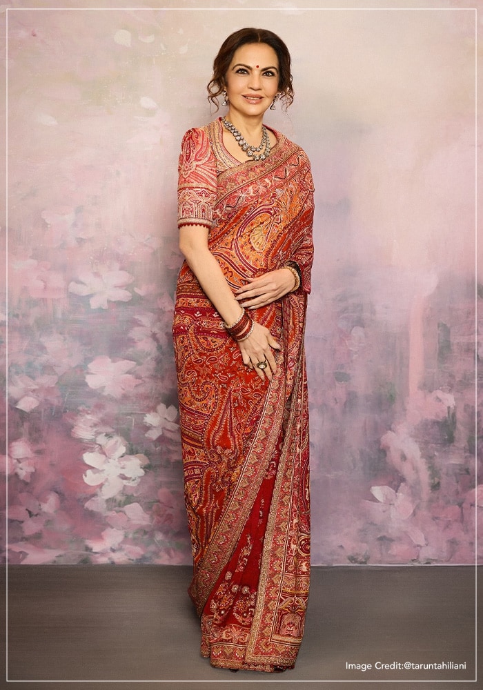 Nita ambani jamawar saree