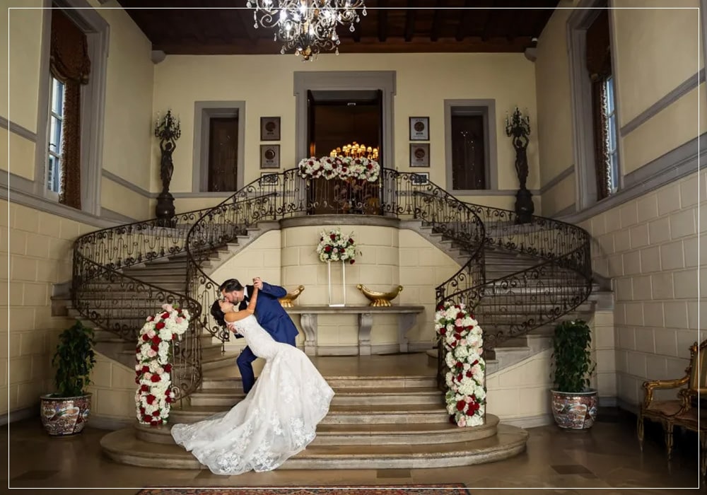 A Fairytale Indian Wedding at Oheka Castle: Bridal & Bridesmaid Fashion, Budget, and More 15 Oheka Castle interior