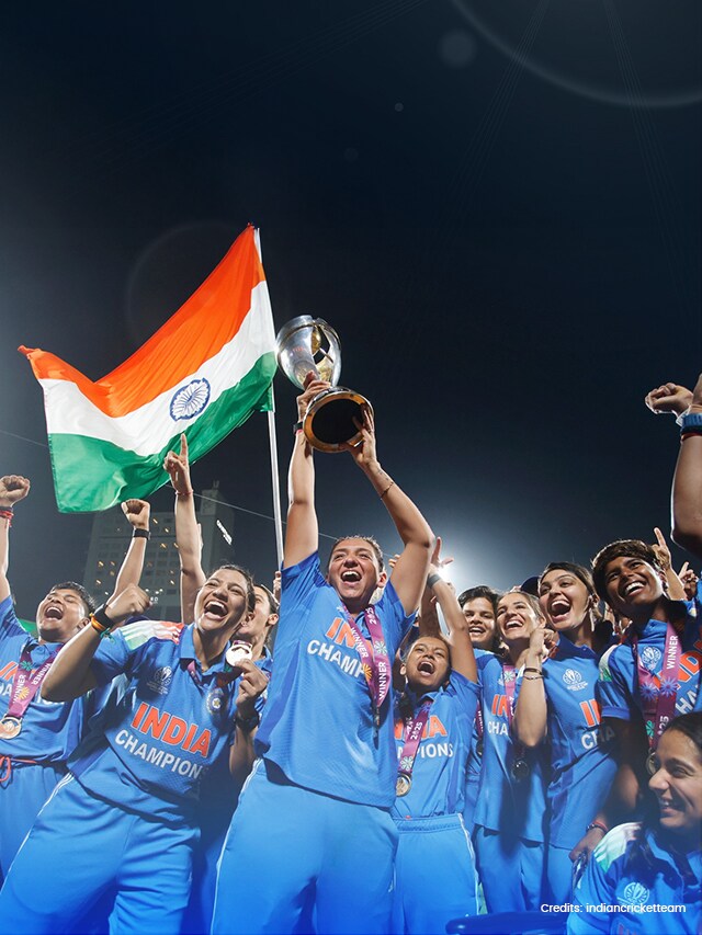 Women In Blue: ICC Women’s World Cup 2025 Champions make a slug
