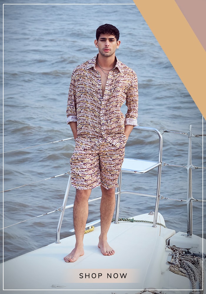 Men’s Day: How Modern Menswear Defines the New Age Gentleman 13 Model wearing printed shirt and shorts